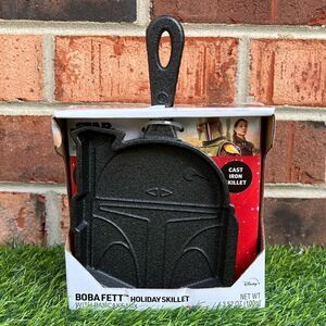 Stars War The Mandalorian “bobafett Holiday Skillet” Cast Iron Skillet